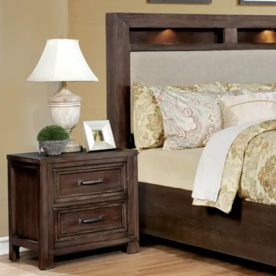 Veda 2 Drawers Nightstand - HOMES: Inside + Out image {1}