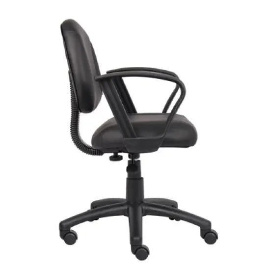 Posture Chair with Loop Arms Black - Boss Office Products image {2}