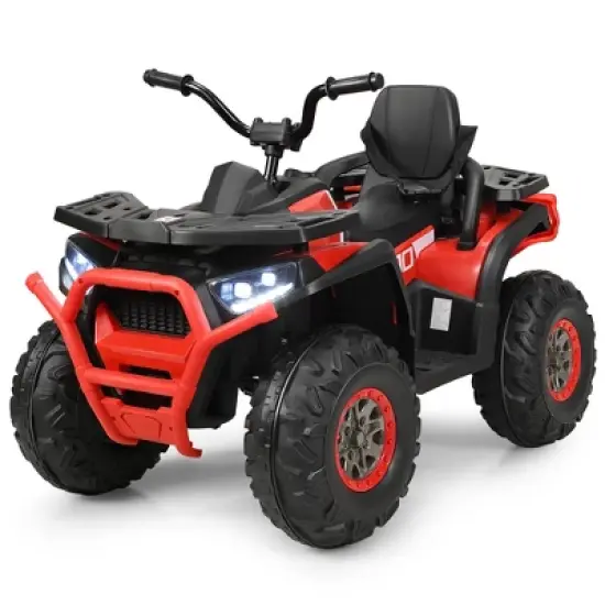 Costway 12V Kids Electric 4-Wheeler ATV Quad 2 Speeds Ride On Car w/MP3&LED Lights image {10}