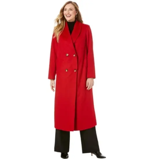 Jessica London Women&rsquo;s Plus Size Long Shawl Collar Coat image {2}