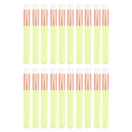 Unique Bargains 20 Pcs Makeup Brush Set, Travel Blending Foundation Contour Concealer Blusher Brush 10.3x1.4cm image {9}