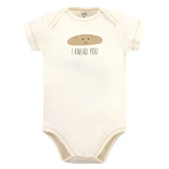 Touched by Nature Organic Cotton Bodysuits 5pk, Pizza image {2}