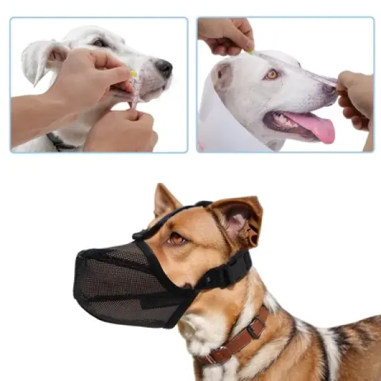 Unique Bargains Dog Muzzle Black 1 Pc image {1}