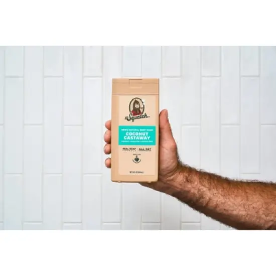 DR. SQUATCH Men's Natural Non-Exfoliating Body Wash - Coconut Castaway - 14 fl oz image {4}