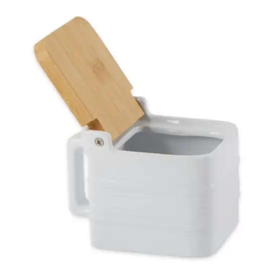 Rsvp Stoneware Salt Box image {2}