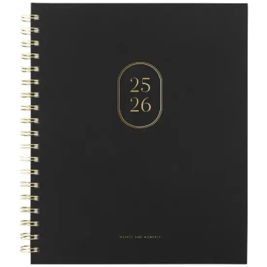 Sugar Paper Essentials 2025-2026 Hardcover Wirebound Black image {7}