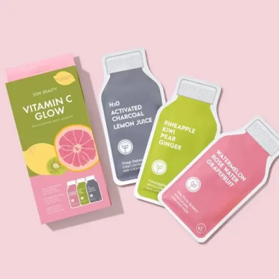 ESW Beauty Vitamin C Glow Antioxidant Rich Sheet Mask Set - 2.54 fl oz image {1}