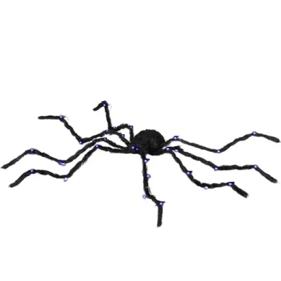 3.25" Outdoor Halloween Decoration, Light-up Oversized Spider Halloween Prop with Light Up Bendable Legs image {9}