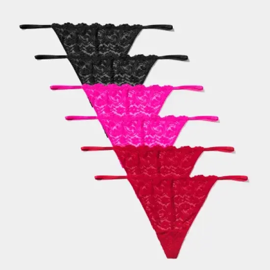 Smart & Sexy Women's Signature Lace String Panty 6 Pack image {7}