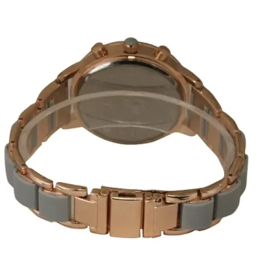 OLIVIA PRATT WOMENS TWO TONE MATTE AND SHINY BRACELET WATCH image {4}