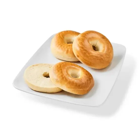 Sliced Plain Bagels - 17.5oz/5ct - Favorite Day&trade; image {1}