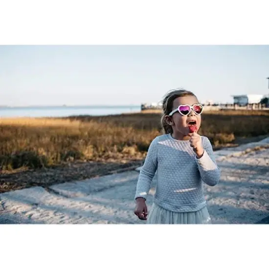 Babiators Children's Heart Shaped UV Sunglasses Bendable Flexible Durable Baby Safe -Free Carry Case Included!! image {4}
