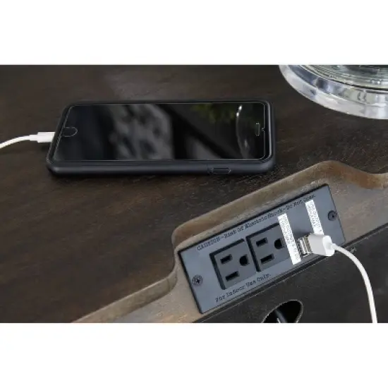 Hyndell Nightstand Dark Brown - Signature Design by Ashley image {4}