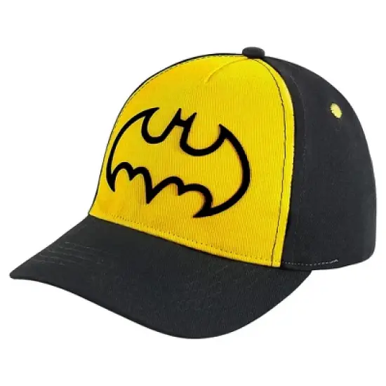 DC Comics Hat for Boys Size 2-7, Batman Kids Baseball Cap with 3D Design image {4}