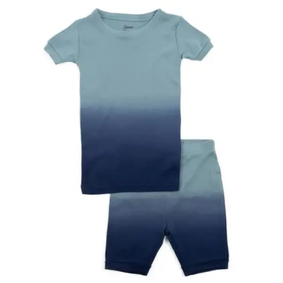 Leveret Kids Two Piece Cotton Tie Dye Short Pajamas image {4}