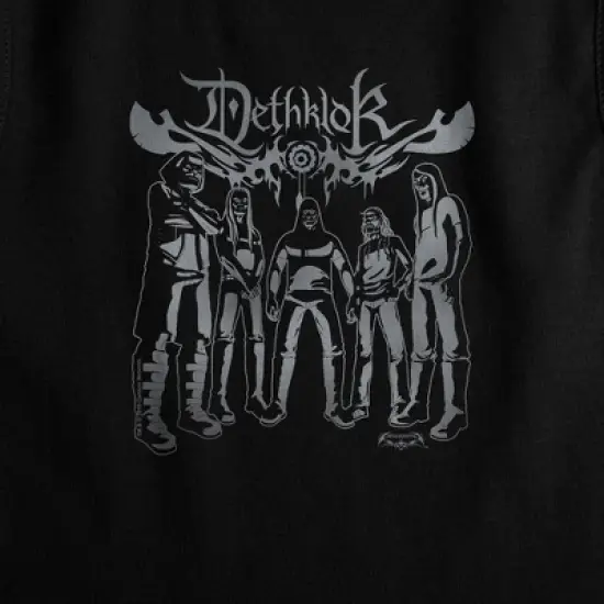 Women's Metalocalypse Dethklok Band Sleeveless Crop Top Tank image {1}