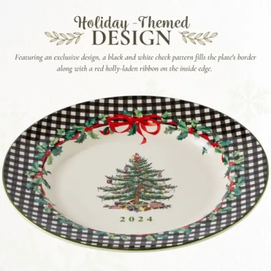 Spode Christmas Tree Annual 2024 Collector Plate - 8" image {2}