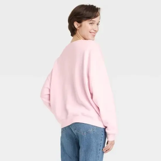 Women's Barbie Logo Graphic Sweatshirt - Pink image {1}