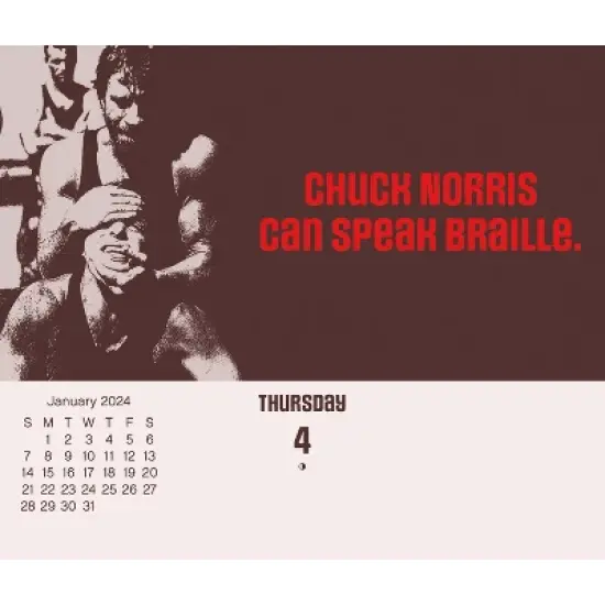 Trends International Inc. 2024 Daily Desk Calendar 4.25"x5" Chuck Norris image {5}