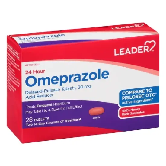 Leader Tablets 20 mg Omeprazole 28 ea image {7}