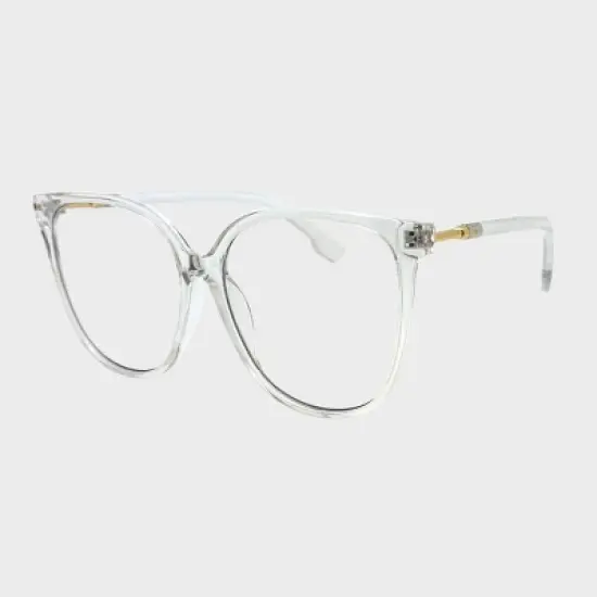 Plastic Metal Combination Square Blue Light Filtering Glasses - Wild Fable&trade; Clear: UV Protection, Recycled Frame image {1}
