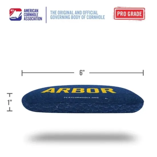 Gameday Ann Arbor Synergy Pro Blue Cornhole Bags (Set of 4) image {3}