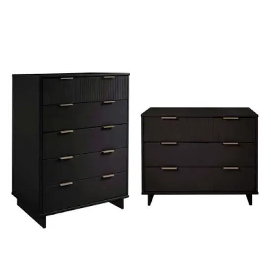 Manhattan Comfort 2pc Granville Chest and Dresser Bedroom Set image {18}