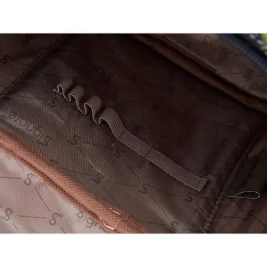 Signare USA Morning Garden Black Floral Toiletry Vanity Bag image {12}