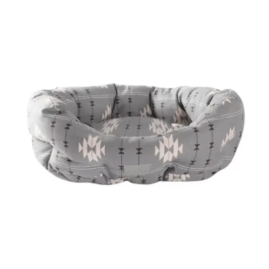 PetShop by Fringe Studio Geometric Round Cuddler Dog Bed - Gray image {2}