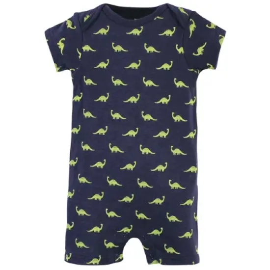 Hudson Baby Infant Boy Cotton Rompers, Dino image {2}