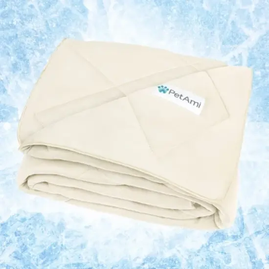 PetAmi Cooling Dog Blanket, Lightweight Reversible Fluffy Fuzzy Pet Throw Furniture Bed Couch Sofa Cover Protector image {8}