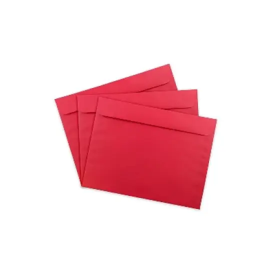 JAM Paper 9 x 12 Booklet Catalog Colored Envelopes Red Recycled 17253D image {2}