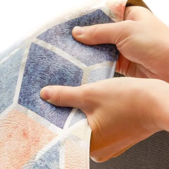 2 Piece Set Anti Fatigue Kitchen Floor Mats, Diamond Pattern Comfort Cushioned Standing Rugs Waterproof, 2 Sizes image {2}