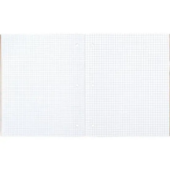 Reversible Quad Ruled Composition Notebook 8.5" x 11" 80 Sheets - up&up&trade;: Graphing Grid, Perforated, 3 Hole Punched image {3}