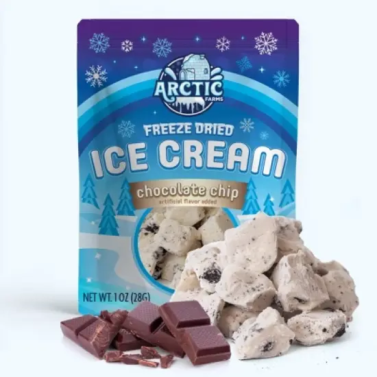 Arctic Farms Freeze Dried Ice Cream That Does Not Melt (Bits) (Chocolate Chip) image {6}