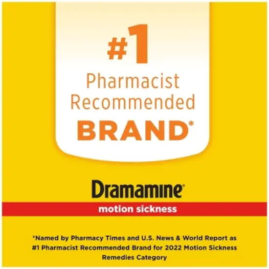 Dramamine Original Formula Motion Sickness Relief Tablets for Nausea, Dizziness & Vomiting - 12ct image {4}