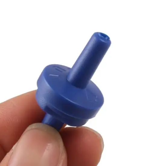 Unique Bargains Plastic Air Pump Outlet Check Valves for Fish Tank Blue 5 Pcs image {1}