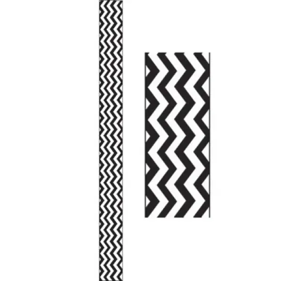 Ashley Productions&reg; Magnetic Magi-Strips, Black Chevron, 12 Feet Per Pack, 6 Packs image {2}