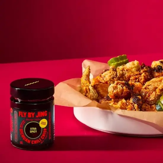 Fly By Jing Xtra Spicy Sichuan Chili Crisp Extra Hot Vegan Crispy Hot Sauce - 6oz image {4}