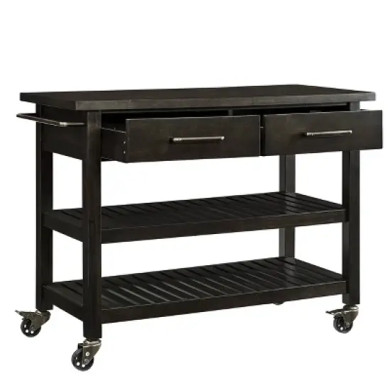 Havelock Rolling Kitchen Island Dark Tobacco - Holly & Martin image {11}