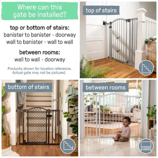 Summer by Ingenuity Extra Tall Decor Safety Gate - Black image {6}