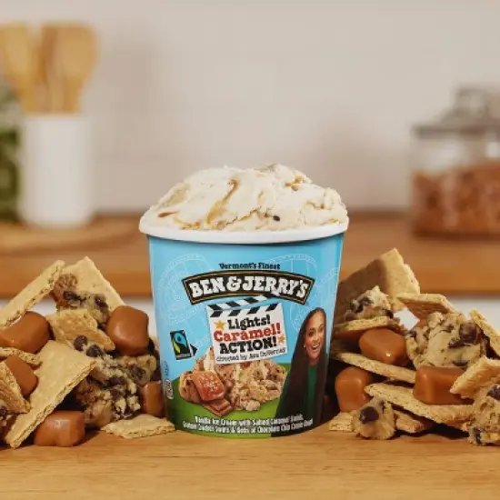 Ben & Jerry's Lights Caramel Action Ice Cream - 16 fl oz image {2}