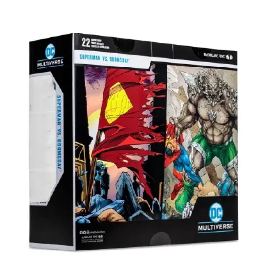 McFarlane Toys DC Comics Gold Label Collection Superman vs Doomsday Action Figure Set - 2pk image {16}