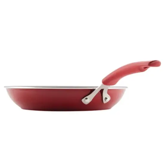Rachael Ray Cook + Create Aluminum Nonstick Frying Pan Set 2pcRed image {7}
