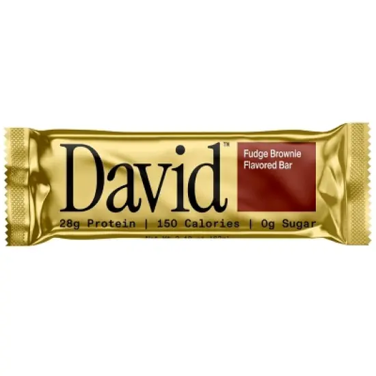 David Protein Bars with 28g Protein&nbsp;- Fudge Brownie Flavor - 12ct image {8}