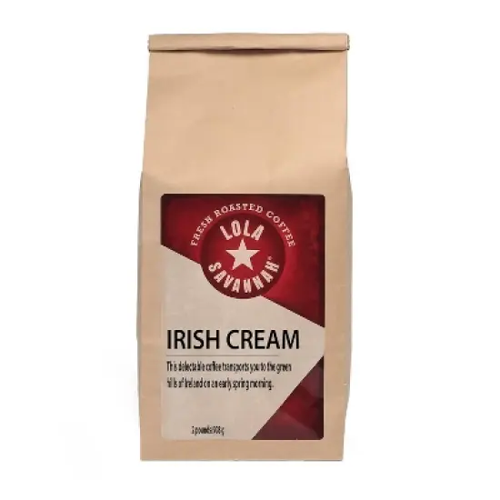 Lola Savannah Irish Cream Whole Bean Caffeinated Coffee - 32oz image {8}