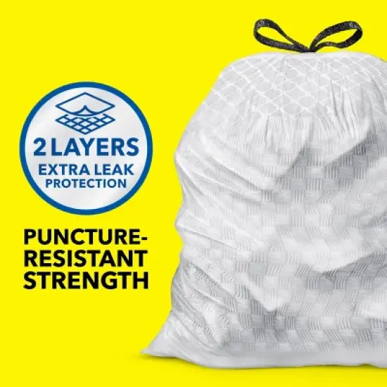 Glad ForceFlex Drawstring Trash Bags - Febreze Fresh - 13gal/140ct image {2}