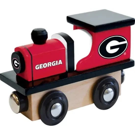 MasterPieces Officially Licensed NCAA Georgia Bulldogs Wooden Toy Train Engine For Kids image {1}