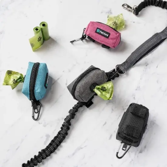 PetAmi Dog Waste Bag Holder for Leash, Waste Dispenser Puppy Walking Travel Camping, Zipper Pouch Pet Supplies Must Have image {6}