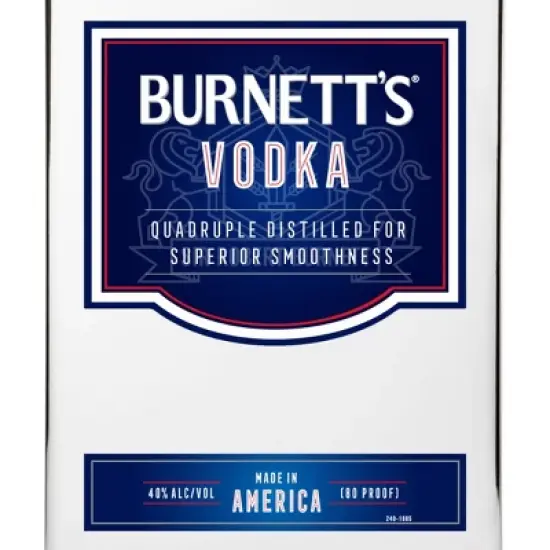 Burnett's Vodka - 1.75L Bottle image {1}